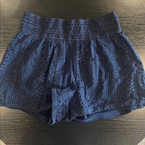 Maurices Midnight Blue Lace Shorts